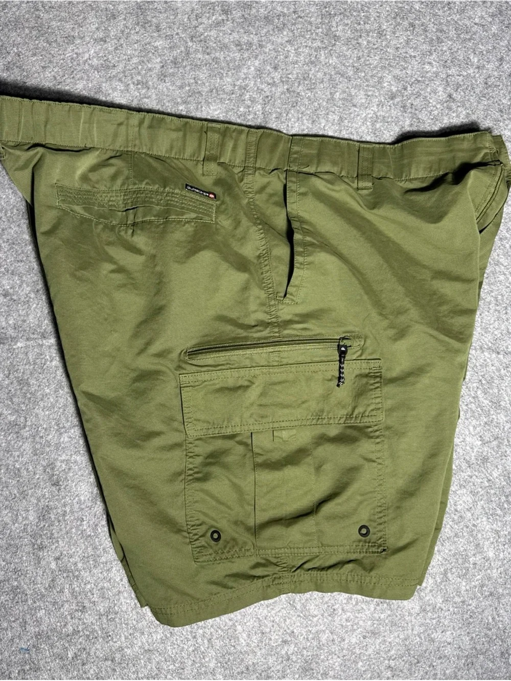 Quiksilver Olive Green Cargo Shorts - Utility Pockets